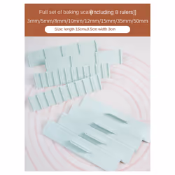 Cookie Thickness Measuring Tool 8Pcs Pastic Biscuit Cake Mold