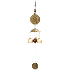 Bagua Mascot metal wind chime pendant, copper bell