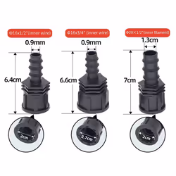 3/4 Female Male Thread To Garden Hose Barb Connector 16mm