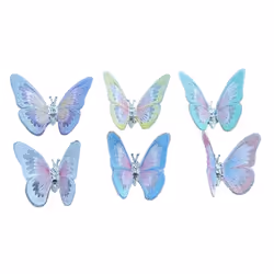 Multi-Colored Wing-Waving Butterfly,Embroidery Butterfly Car Decor