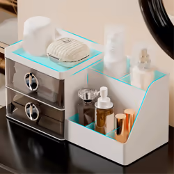 Makeup Organizer with Clear Drawers, for Vanity, Large Capacity