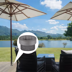 Pool Umbrella Stabilizer Adapter Threaded Adapter Sleeves for Patio