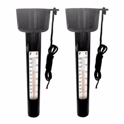 Pack of 2 Outside Garden Pond Floating Water Thermometers 0-50?