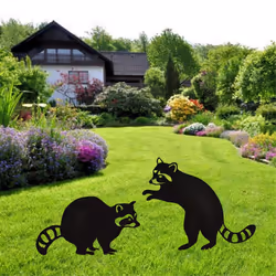 Metal Animal Garden Statues Stakes,Outdoor Animal Statues