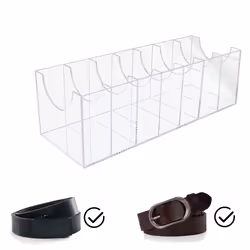 Belt Organizer, Acrylic Belt Storage Holder for The Closet