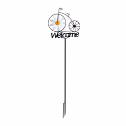 Pinwheels for Yard and Garden,Welcome Yard Sign with Stakes,Bicycle
