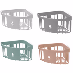 Kitchen Free Hole Shelf Bathroom Bathtub Wall Mounted Storage Rack