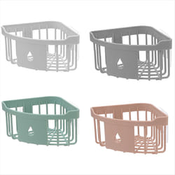 Kitchen Free Hole Shelf Bathroom Bathtub Wall Mounted Storage Rack
