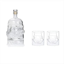 Transparent skull glass, high borosilicate glass, heat-