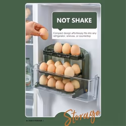 Flippable Egg Holder for Refrigerator