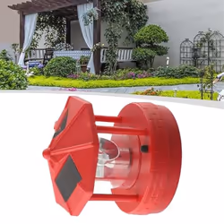 LED Solar Powered Lighthouse,360 Degree Rotating Lamp B