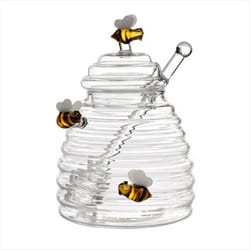 Glass Honeycomb Tank Kitchen Tools Honey Storage Container