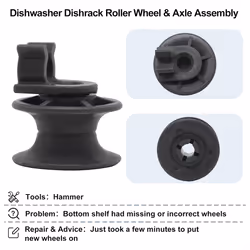 12 Pack 4581DD3002A Upper Dishrack Roller Wheels For