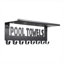 Pool Towel Racks with Shelf Outdoor Pool Decor