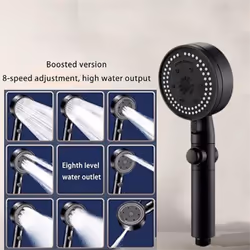 Shower with Handheld, High Pressure Showerhead with Long Hose,A