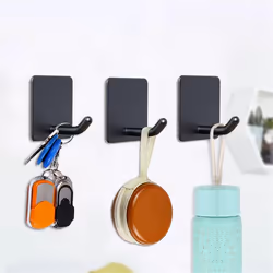 4 Pack Sticky Towel Hooks Heavy Duty No Drilling Sticky Wall Hooks