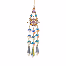 Crystal Suncatcher Outdoor Wind Chimes Garden Wind Music 3d B