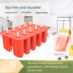 food grade homemade kitchen silicone popsicle mold