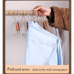 8Pcs Foldable Hangers, Plastic Foldable Hangers, ()