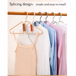 8Pcs Foldable Hangers, Plastic Foldable Hangers, ()