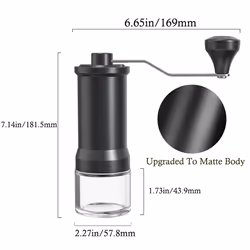 Manual Coffee Grinder, Ceramic Burr Coffee Grinder Manual Adjustable