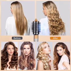 Large Round Volumizing Brush for Hair Dryer,Silver-Gray