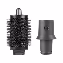 Large Round Volumizing Brush for Hair Dryer,Silver-Gray