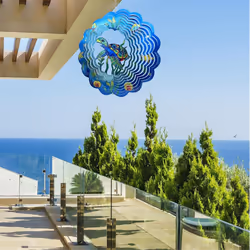 Sea Turtle Wind Spinners 3D Hanging Wind Spinner Sea Turtle Ornament