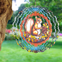 Metal Reflective Wind Spinners Outdoor Garden Decor