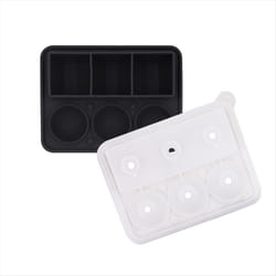 Ice-Cube Tray Combo,Square & Ball Ice Molds, Slow Melting for Whiskey