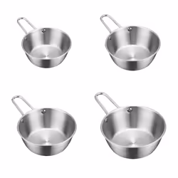 Round Rice Wine Bowl with Handle Food Tableware Kitchen Utensils A
