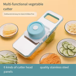 metal multifunctional manual vegetable slicer Green