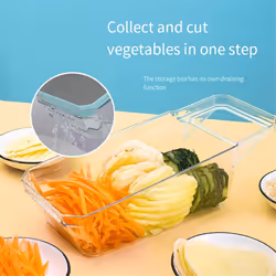 metal multifunctional manual vegetable slicer Green
