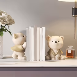Cute Bear Decorative Bookends, Unique Book Ends