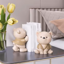 Cute Bear Decorative Bookends, Unique Book Ends