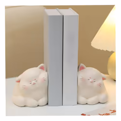 Cat Decorative Book Ends,Unique Bookends to Hold Books