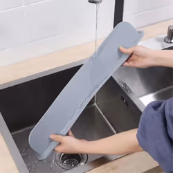 Reusable Sink Splash Guard Silicone Countertop Water Baffle Prevent
