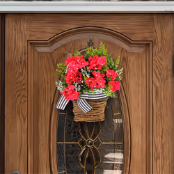 Front Door Wreath Door Hanging Basket Front Door Decoration