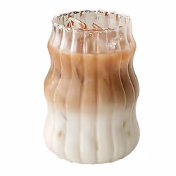 6PCS Glass Cup Heat- Tumbler Drinkware Transparent A