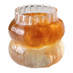 6PCS Glass Cup Heat- Tumbler Drinkware Transparent D