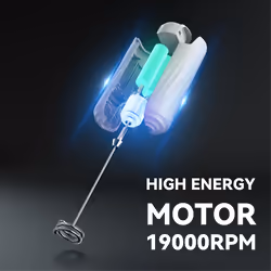 Handheld Electric Milk Frother Mini Foam Maker Drink Mixer white