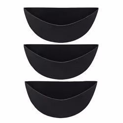 3PCS 12 Inch Half Round Planter Liners Fabric Plant Liners