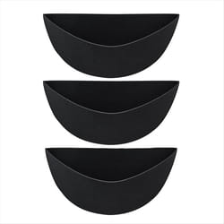 3PCS 12 Inch Half Round Planter Liners Fabric Plant Liners