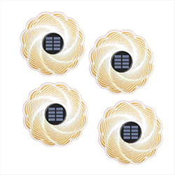 4PCS Solar acrylic garden buried light outdoor garden light D