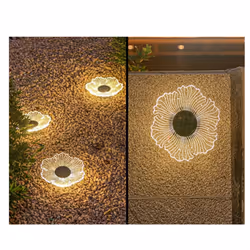 4PCS Solar acrylic garden buried light outdoor garden light C