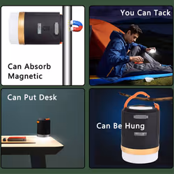 Waterproof Tent Lamp Portable LED Night Light Remote Control