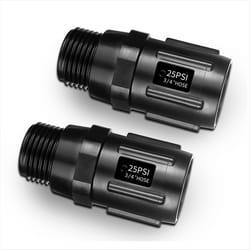 25 PSI 3/4 inch Hose Thread Drip Irrigation Pressure Reducer - 2Pack