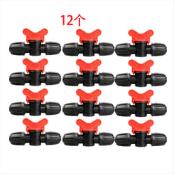 Drip Irrigation Valve Fittings,12 Pieces 1/2In Barbed Shut Off Valve