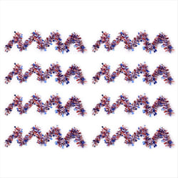 8pcs 4th of July Patriotic Tinsel Garland