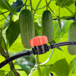 50Pcs 1/4 inch Barbed Shut Off Valve Drip Irrigation Tubing Valve